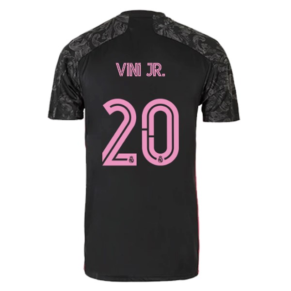 Camiseta Real Madrid 3ª Kit NO.20 Vini Jr. 2020 2021 Negro